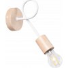 Nástenné svietidlo EMBER biela/prírodné drevo, minimalistická lampa
