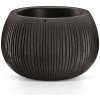 PROSPERPLAST Kvetináč s vkladom BETON BOWL čierny 14,4 cm