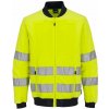 PORTWEST HI-VIS T164 / Reflexná pracovná bunda so sieťovanými panelmi - HV žltá XXL