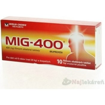 MIG 400 tbl.flm.10 x 400 mg