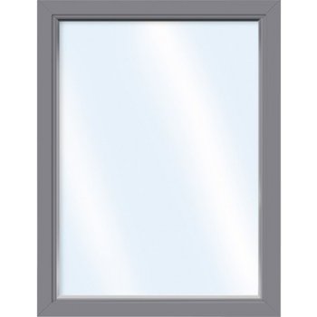 ARON Plastové okno fixné zasklenie Basic biele/antracit 700 x 950 mm (neotvárateľné)