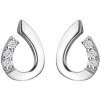 Hot Diamonds Elegantné strieborné náušnice s diamantmi Much Loved DE729