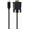 Gembird kábel USB-C (M) na VGA (M), 2 m, blister, čierny