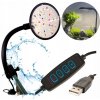 LED OSVETLENIE DO AKVÁRIA LAMPIČKA S REGULÁCIOU JASU USB 7W 40 diód