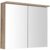 AQUALINE - KAWA STRIP Galérka s LED osvetlením 80x70x22cm, dub emporio WGL38S