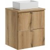 Súprava skrinka Comad Nova Oak NOVA OAK A 82-50-2S, umývadlo Comad Gaja UN-GAJA35-SW 78570A(35), NOVA OAK A 89-50
