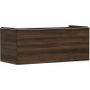 Hansgrohe Xelu Q Umývadlová skrinka, 50x118x55 cm, 1 zásuvka, tmavý orech/chróm 54065000-HG