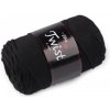 Bavlnená pletacia priadza Twist macrame 500 g rozčesávacia - 1 ks 13 (8001) čierna