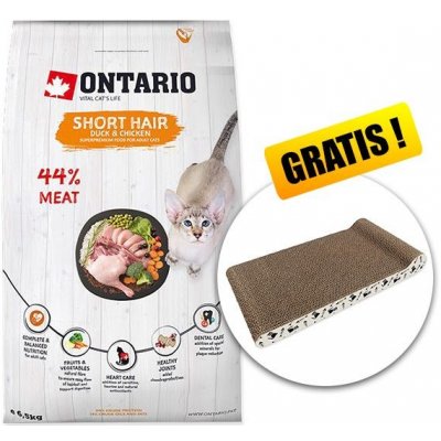 Ontario Cat Short Hair Duck & Chicken 6,5 kg