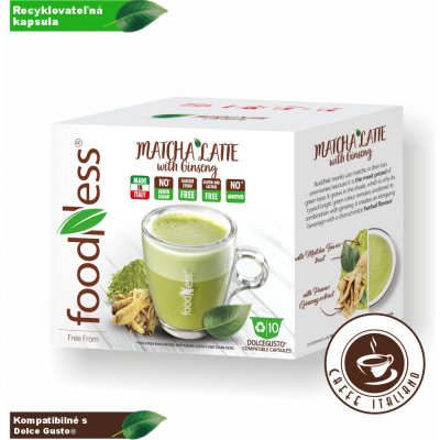 Foodness Matcha Latte so ženšenom 10 x 12 g