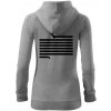 Jazvečík dlhý - Mikina dámska trendy zipper s kapucňou - XS ( Tmavosivý melír )