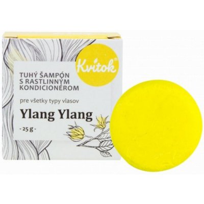 Kvitok Tuhý šampón s kondicionérom pre svetlé vlasy Ylang Ylang Obsah: 25g