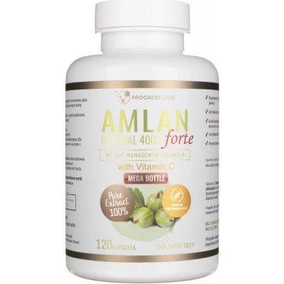 Progress Labs Amlan Forte indický egreš 4000 mg 120 kapsúl