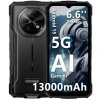 Doogee Fire 7 sivý (Odolný 5G mobil, RAM 4GB+12GB, pamäť 256GB, HD+ displej 6.6