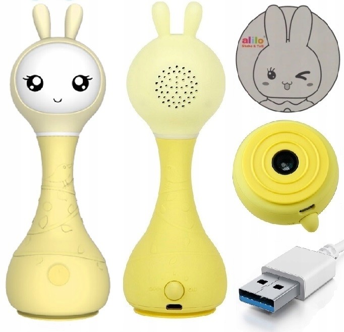 Alilo Smarty Bunny Interaktívna hračka Zajko žltý od 0m+