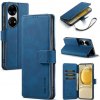 Peňaženkové kožené puzdro DG.MING na Huawei P50 - Modrá