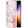 AppleKing mramorový ochranný kryt proti poškrabaniu pre iPhone 7 / 8 / SE (2020/2022) - ružový - možnosť vrátiť tovar ZADARMO do 30tich dní