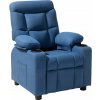 Detské kreslo Vevor kids-recliner modré