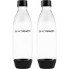 SodaStream TwinPack Fuse sada lahví, 2 kusy, 1 l, PET, černé