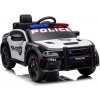 Elektrické policajné auto DODGE Charger pre deti – čierno-biele