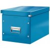 Leitz Štvorcová krabica Click & Store A4 metalická modrá