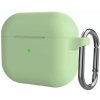 AppleKing silikónový ochranný obal s karabínou pre AirPods 3 - zelený - možnosť vrátiť tovar ZADARMO do 30tich dní