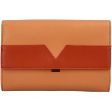 Diana & Co dámska listová kabelka marhuľovo oranžová Klenorny oranžová