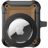 AppleKing 2v1 superodolný ochranný obal pre AirPods 1 / 2 / AirTag 1 / 2 - hnedý - možnosť vrátiť tovar ZADARMO do 30tich dní