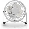 Nedis FNDK1WT10 - Kovový Mini Ventilátor | Priemer 10 cm | Napájanie prostredníctvom USB | Biela farba