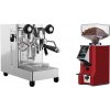 Lelit MaraX3 PL62X3, stainless steel + Eureka Mignon Specialita Smart, CR ferrari red