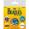 Placky The Beatles: Yellow Submarine set 5 kusů (25 mm 38 mm)