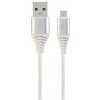 Gembird CC-USB2B-AMmBM-1M-BW2 USB 2.0 AM na MicroUSB (AM/BM), 1m, bílo-stříbrný