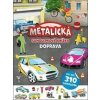 Metalická samolepková knížka Doprava