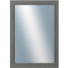 DANTIK - Zrkadlo v rámu, rozmer s rámom 50x70 cm z lišty STEP tmavošedá (3021)
