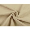 Mušelín dvojitá gázovina MSN-056 Pieskovo béžová - metráž šírka 140 cm
