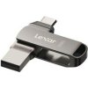 USB flashdisk Lexar JumpDrive D400 Dual, 256GB (LJDD400256G-BNQNG) sivý