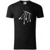 Konektory - Tričko z organickej bavlny - 3XL ( Čierna )