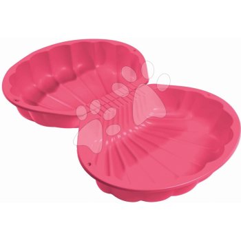 BIG Set pieskovisko mušľa dvojdielne Watershell Pinkružové a hygienický piesok pre najmenších 15 kg