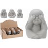 Dekorácia BUDDHA 7,5x7x8cm, cement, mix 3 dekory