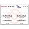 Sada brzdových platničiek kotúčovej brzdy BREMBO P 06 011