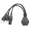 ProfiGaráž OBD II redukcia na motocykel Yamaha 3pin, 4pin, Honda 6pin A0284