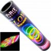 100x FLUORESCENČNÉ NÁRAMKY SVETIELKUJÚCE TYČINKY SVETLO V TME FARBA