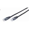 Gembird PP12-5M/BK patch RJ45, cat. 5e, UTP, 5m, čierný