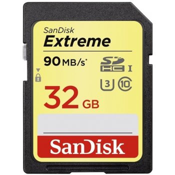 SanDisk Extreme SDHC 32GB UHS-I U3 SDSDXNE-032G-GNCIN