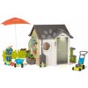 Domček pre záhradníka pod slnečníkom Garden House Life Smoby výnimočne rozšíriteľný so záhradným náradím od 24 mes