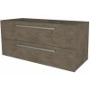 Mereo, Mereo Bino, kúpeľňová skrinka 121 cm, Multidecor, Betón Chicago tmavosivý, MER-CN693SBCS2