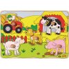 GOKI Drevená vkladačka Na statku (57589)