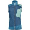 Ortovox Windbreaker Vest W petrol blue XS; Modrá vesta