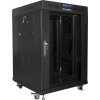 Skriňa Lanberg RACK STOJIACA SKRIŇA 19 15U 600X600 ČIERNY LCD PRESLENENÉ DVERE LANBERG (PLOCHÉ BALENIE)