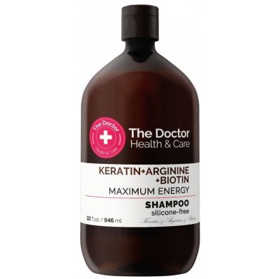 The Doctor Keratin + Arginine + Biotin Maximum Energy Shampoo - výživný šampón na vlasy bez silikónov, 946 ml